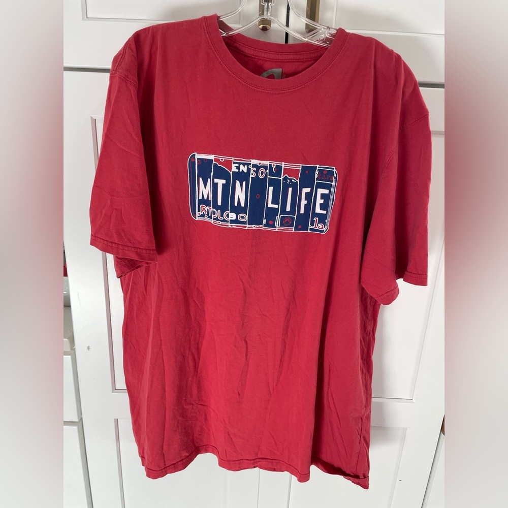 MOUNTAIN KHAKIS‎ RED LOGO GRAPHIC T SHIRT XL